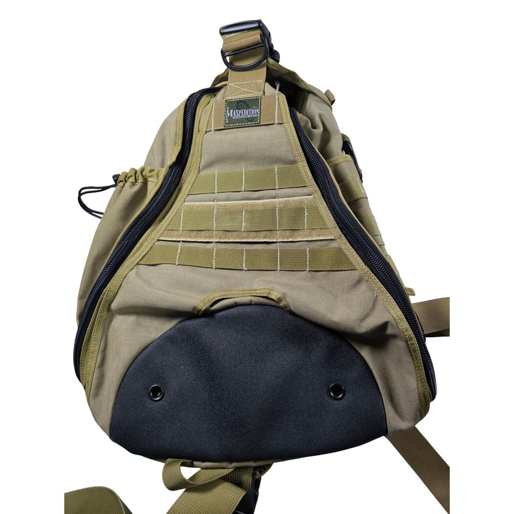 Maxpedition Lunada Gearslinger Tactical Sling Bag Tan Khaki Backpack
